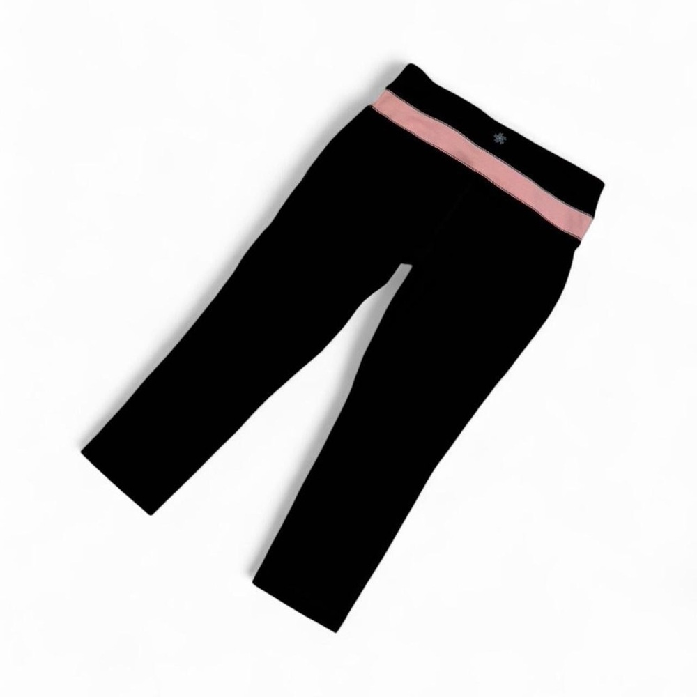Tek Gear Black Capri Leggings with Pink Accent